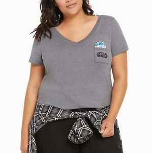TORRID R2D2 POCKET V-NECK TEE